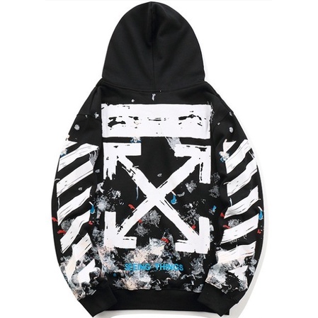 Off White Áo khoác bóng chày nam và nữ thường ngụy trang mới