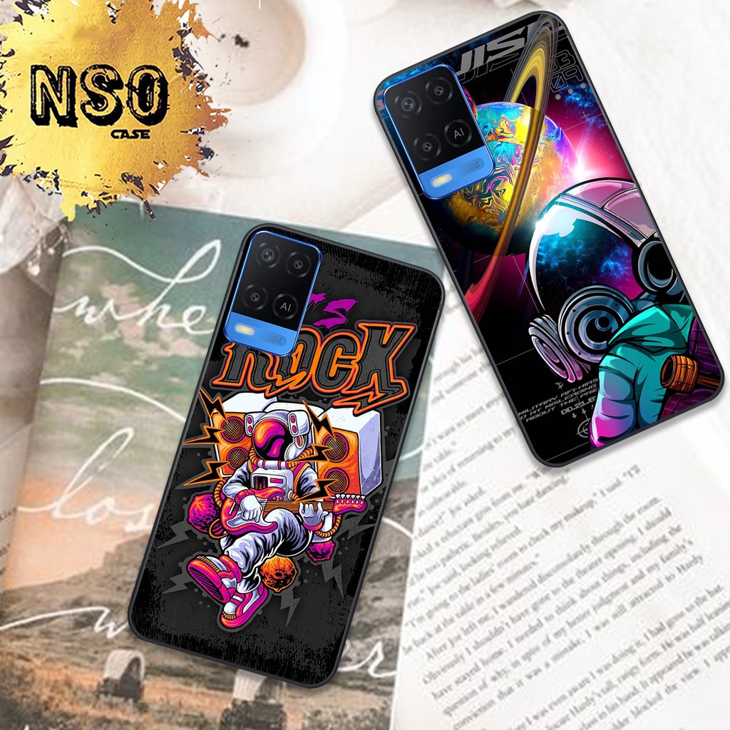 Ốp Oppo A54 / A55 / A94 / A95 In Hình Họa Tiết Vũ Trụ Phi Hành Gia Đẹp Hot Trend 2023
