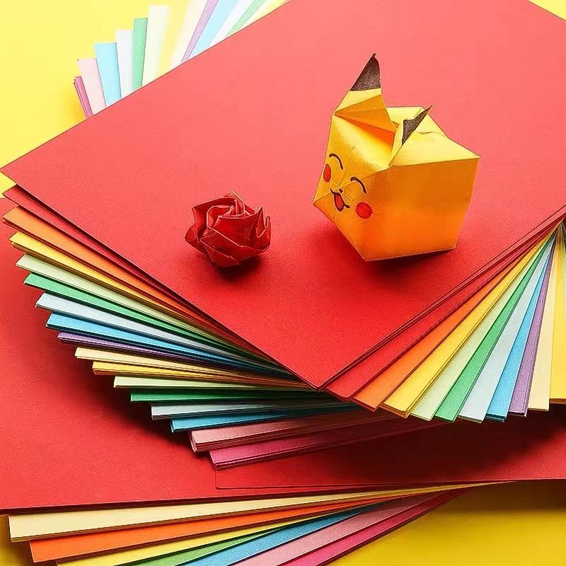 Giấy bìa cứng lạ mắt giấy bìa cứng dày 180g Giấy Thủ Công A4 cho học sinh trẻ em Gấp/giấy A4/giấy lấ