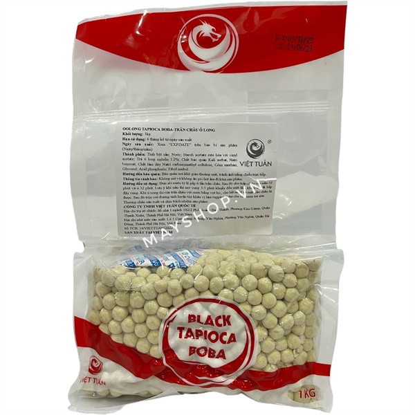 Trân châu Olong Tapioca Boba 1Kg