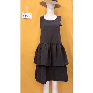 đầm sơmi xòe 2 tầng size M. S611