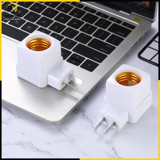Đui đèn E27 xoay 360 độ có công tắc cắm trực tiếp ổ điện tiện lợi Đức Huỳnh DN090
