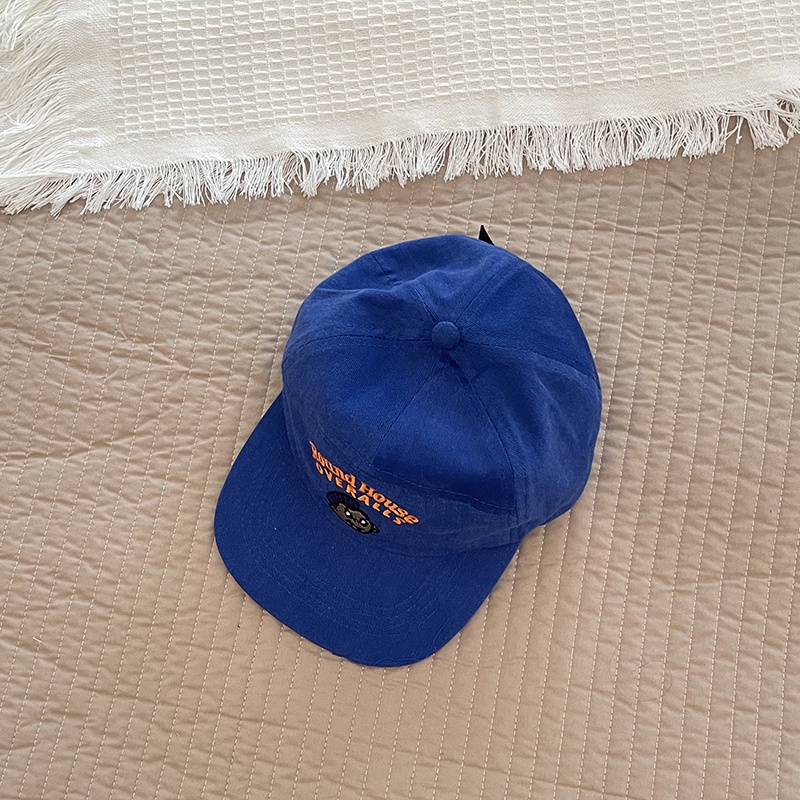 Mũ Lưỡi Trai Cotton Màu Trơn In Chữ Phong Cách Hàn Quốc Thời Trang Xuân Thu Cho Bé