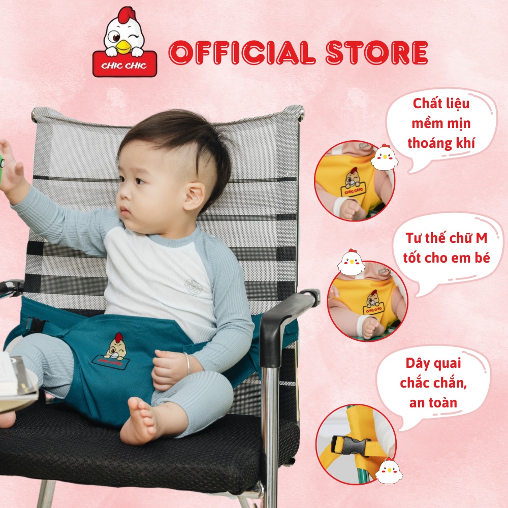 Đai hỗ trợ bé ngồi ô tô ⚡ GIÁ CỰC SỐC ⚡ Đai dây cho bé ngồi xe sử dụng khi không có ghế ăn dặm