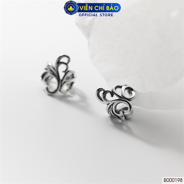 Bông tai kẹp vành nữ hoàng (chiếc) chất liệu bạc Thái 925 thời trang phụ kiện trang sức Viễn Chí Bảo B000198