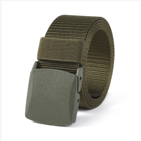Dây thắt lưng nam vải dù canvas, nắp nhựa gập thời trang, thắt lưng quân đội Cope88