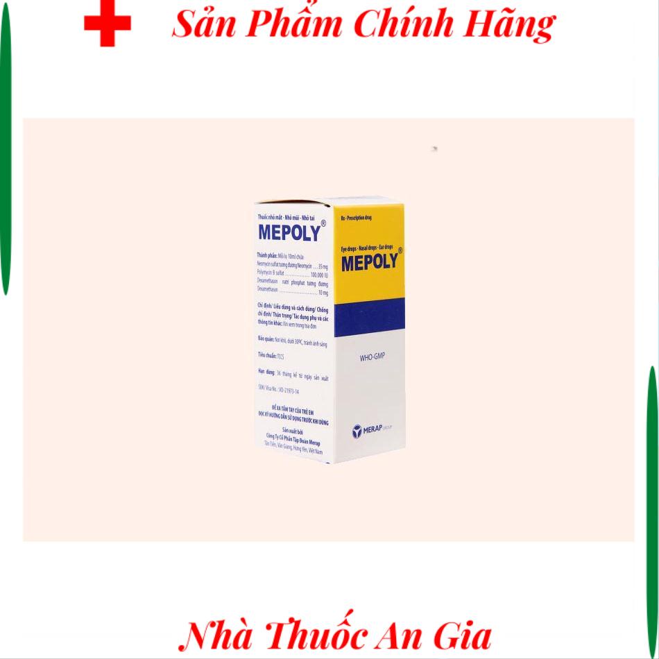 Nhỏ mắt, mũi, tai Mepoly chai 10ml  b
