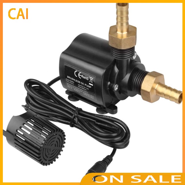 Máy Bơm Nước Động Cơ Không Chổi Than 800l / h Dc 12v Chuyên Dụng Cho Bể Cá