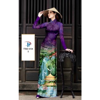 Vải áo dài in 3D trên lụa nhật