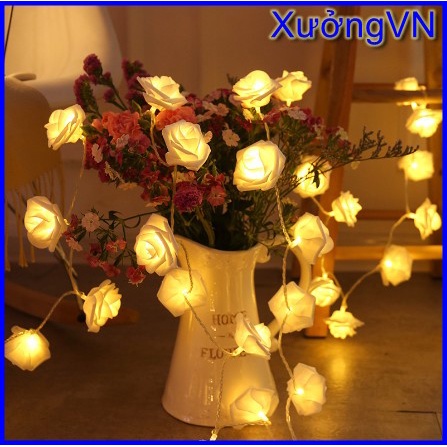 Dây đèn LED hình ngôi sao / bông tuyết / hoa hồng dài 1.5/2/3m