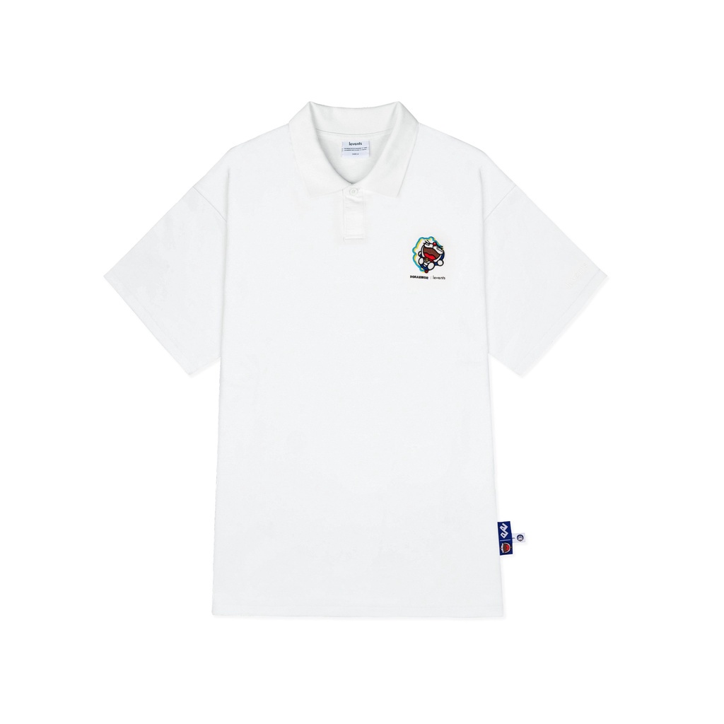 Áo Polo Levents Doraemon Mini Cat/ White ⚡