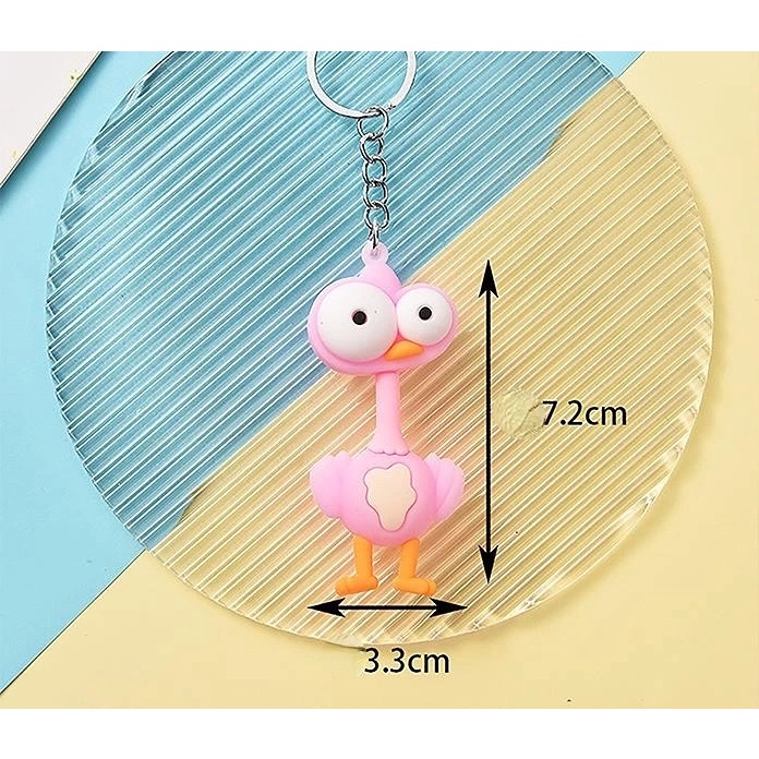 Móc Khóa Xe Hơi / Túi Xách Hình Hươu Cao Cổ / Sư Tử Hoạt Hình Sáng Tạo Vui Nhộn Cho Nam Và Nữ