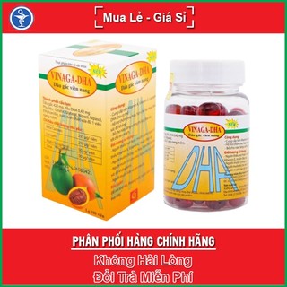 ❤ Dầu gấc viên nang VINAGA-DHA - Cho Sức Khỏe, Trí Tuệ & Sắc Đẹp (Lọ 100 viên)