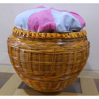 Giành ấm tích 1,5 lít, đan bằng tre, hàng bình dân, nắp vải