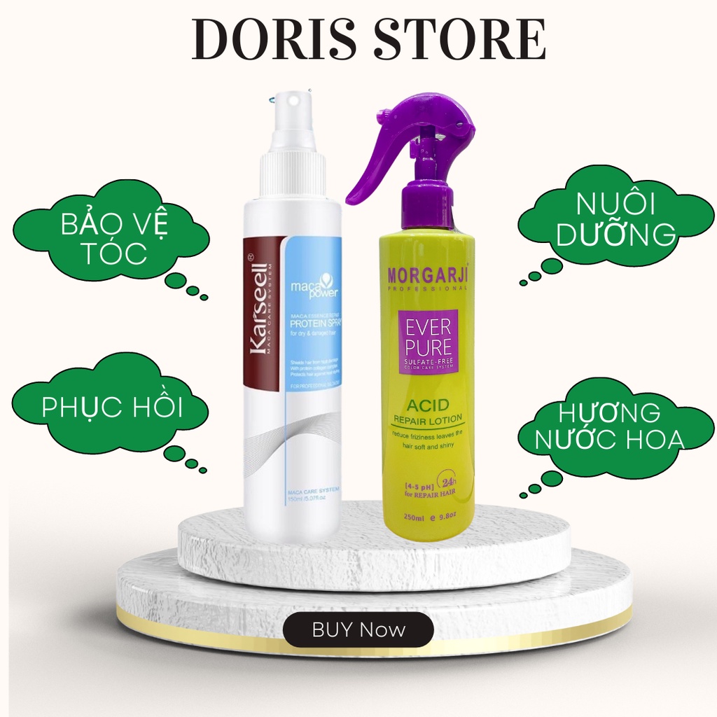 Xịt dưỡng tóc chống cháy gỡ rối tóc Karseell 150ml phục hồi bảo vệ tóc khỏi nhiệt độ và tia uv CHÍNH HÃNG