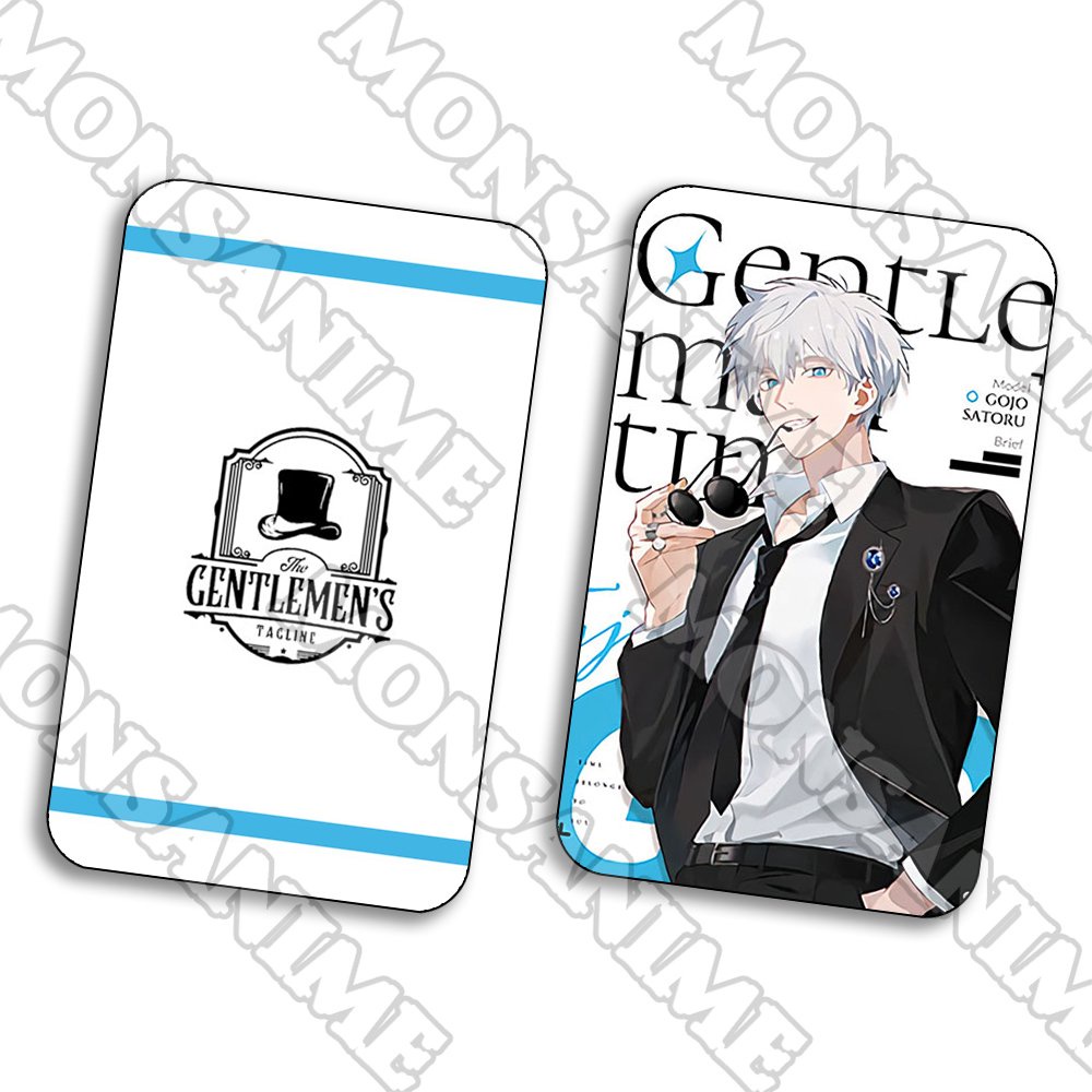 Ảnh card bo góc in hình JUJUTSU KAISEN Chú thuật hồi chiến ver GENTLEMEN thẻ bo viền 5*8cm anime chibi sưu tầm 1 tấm