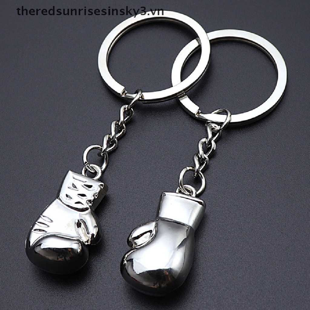 Móc Khóa Kim Loại Hình Găng Tay Boxing 3D Độc Đáo