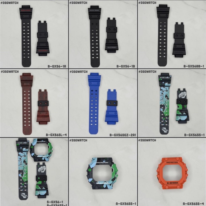 Dây đeo, vỏ đồng hồ G-shock GX-56 GXW-56