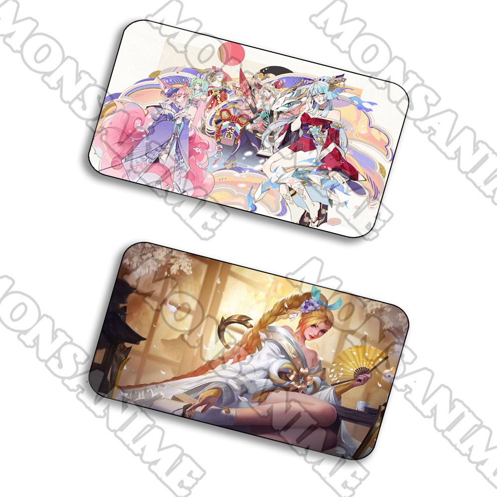 Ảnh card bo góc in hình Liên quân game Arena of Valor ver KIMONO thẻ bo viền 5*8cm anime chibi
