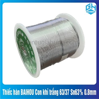 Thiếc hàn baihou con khỉ trắng 63/37 sn63% 0.8mm cuộn 900g