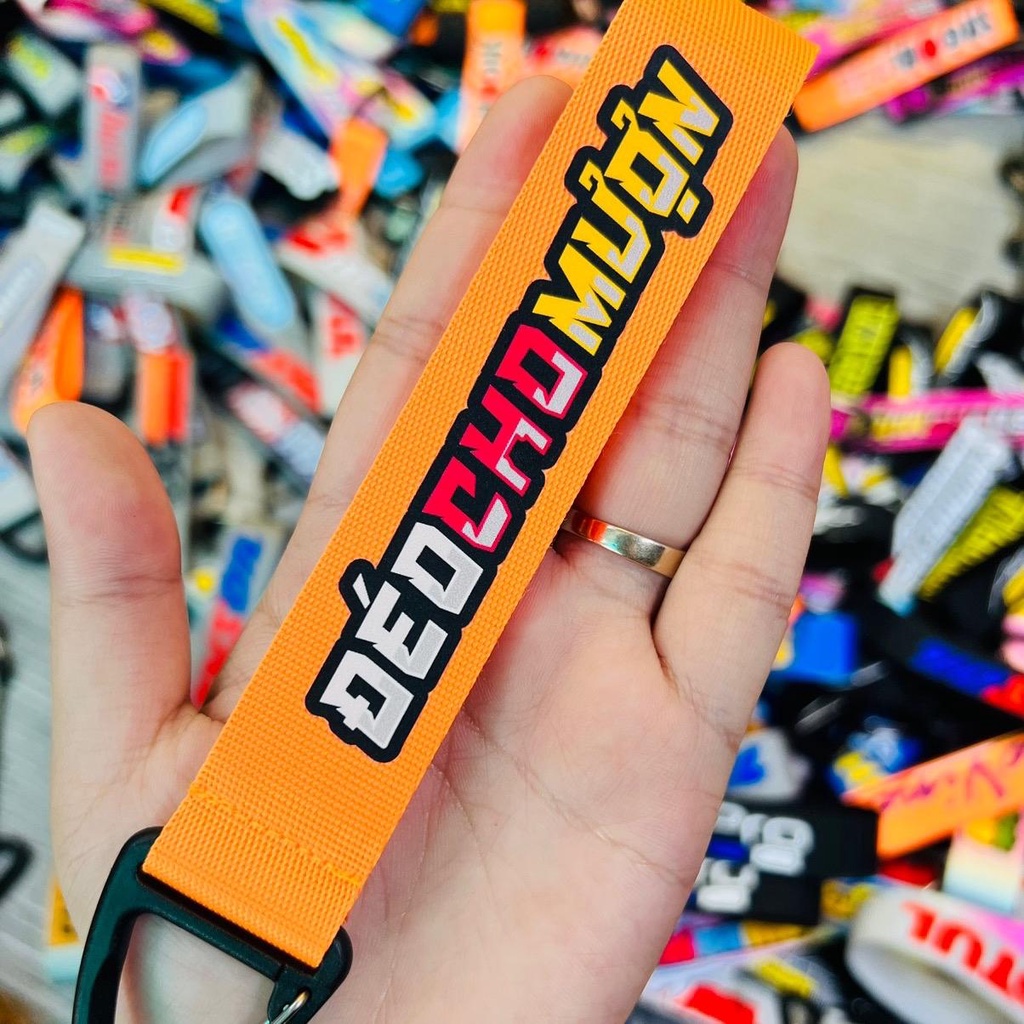 Móc Khóa Dây chữ không cho mượn vui nhộn