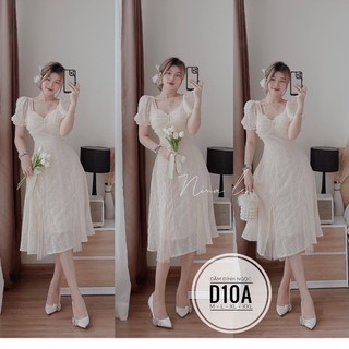 Bigsize Nhung Lê Đầm ren đính ngọc D10A
