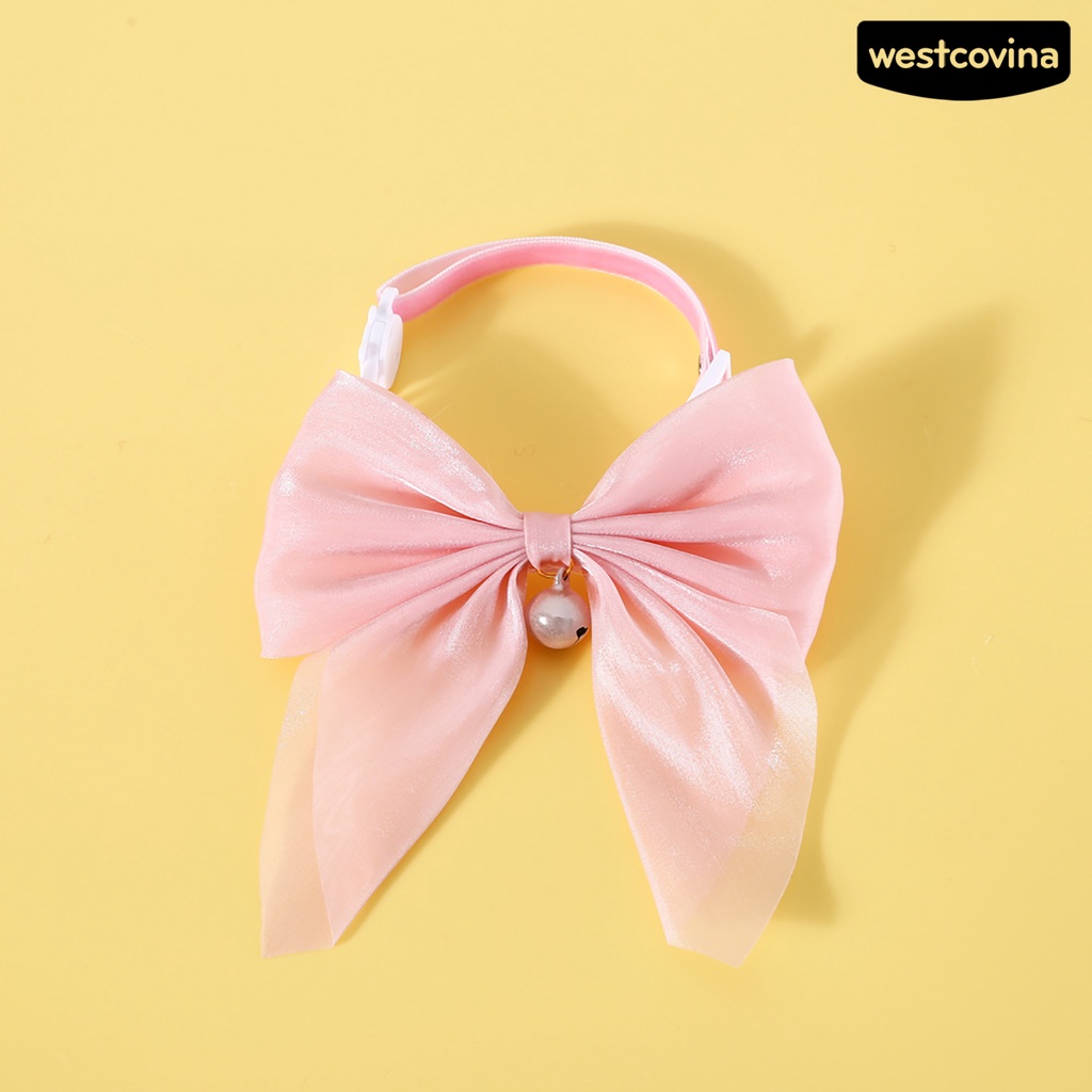 [COD]♘Vòng Cổ Nơ Lớn Bằng Acrylic Thoải Mái Cho Thú Cưng