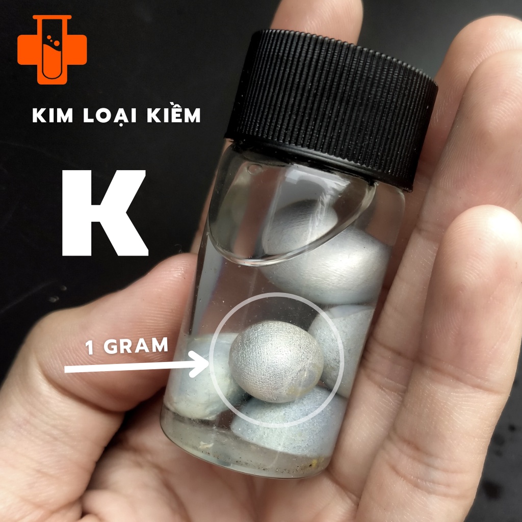 Kali kim loại Potassium Metal 99% 5g dành cho dạy học và sưu tầm