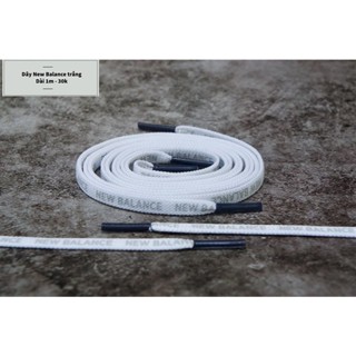 Dây Giày Thể Thao Dẹt Nike, Das, CV Sneaker Màu Trắng Chính Hãng Cổ Thấp và Cổ Cao (Link 1)