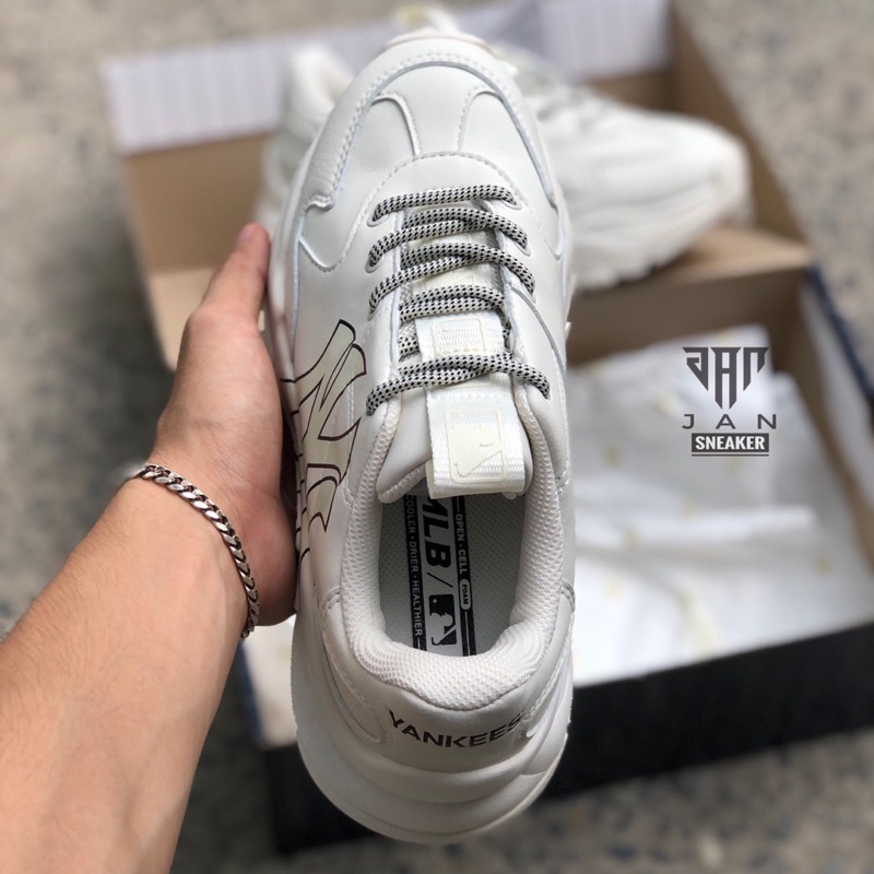 Giày MLB Bigball Chunky NY Trắng Chính hãng