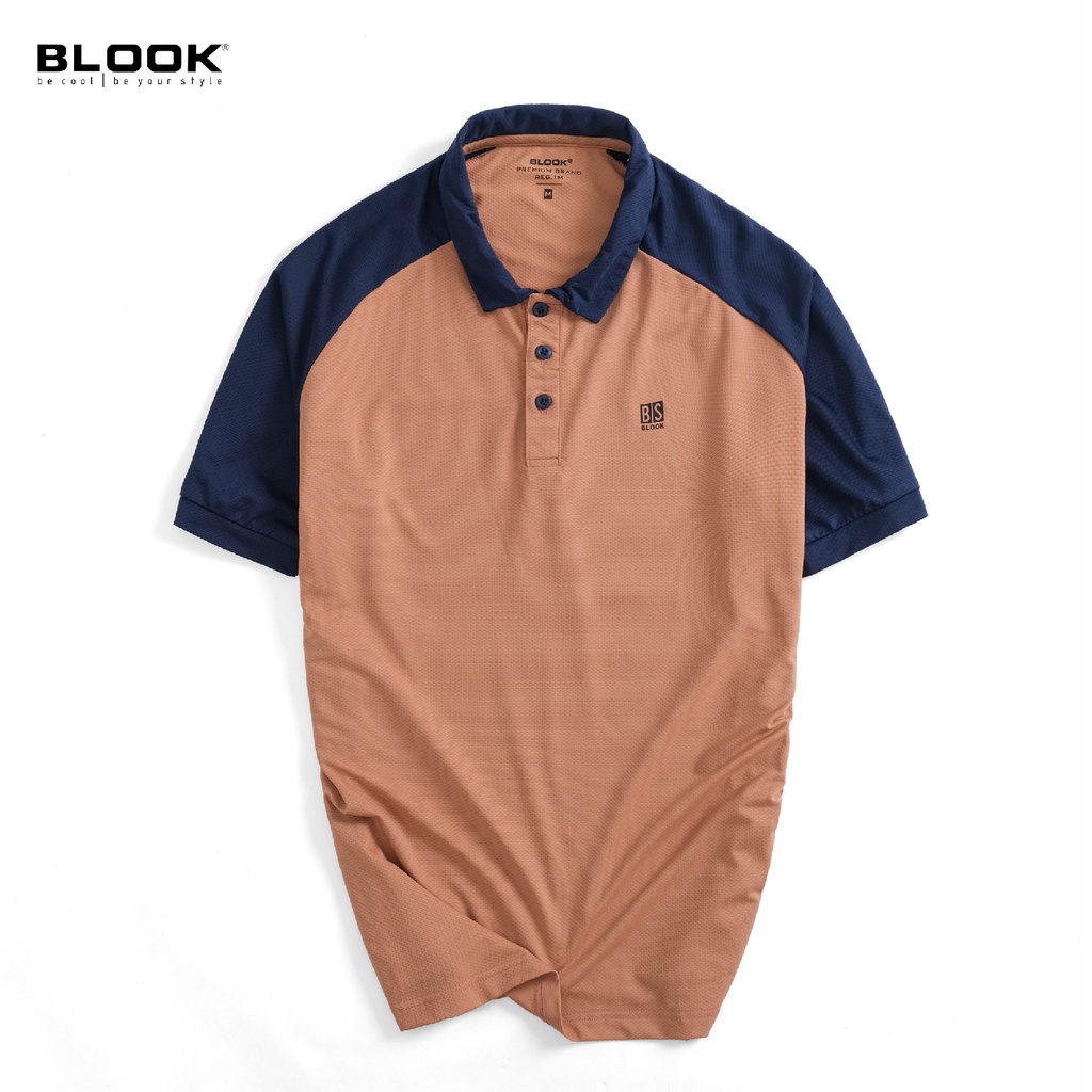 Áo polo thể thao nam BLOOK vải thun mềm, in nhiệt , cotton co giãn 35573