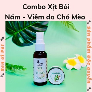 Bộ chăm sóc viêm da da , nấm - Thuốc điều trị các vấn đề về da , phòng ngừa viêm da , cho chó mèo