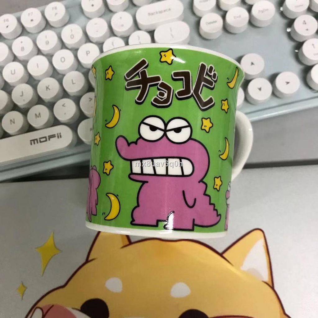 ◐ ❡ Phim Hoạt Hình Nhật Bản Bằng Gốm Nước Cặp Đôi Cốc Crayon Shinchan Hoạt Hình Cốc Cà Phê Trà Sữa Bột Yến Mạch Ăn Sáng