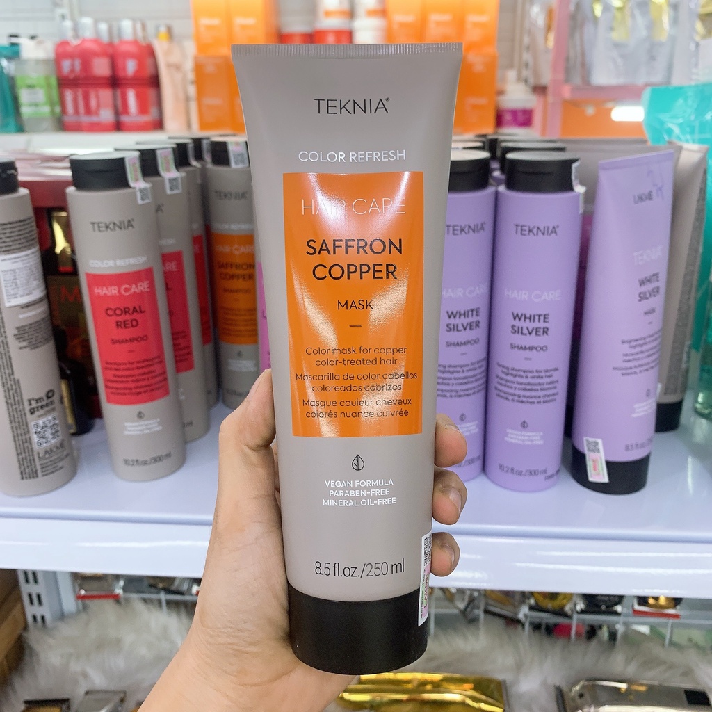 Dầu gội và mặt nạ LAKME COPPER dưỡng màu cho tóc nhuộm màu đồng 300ml - 250ml