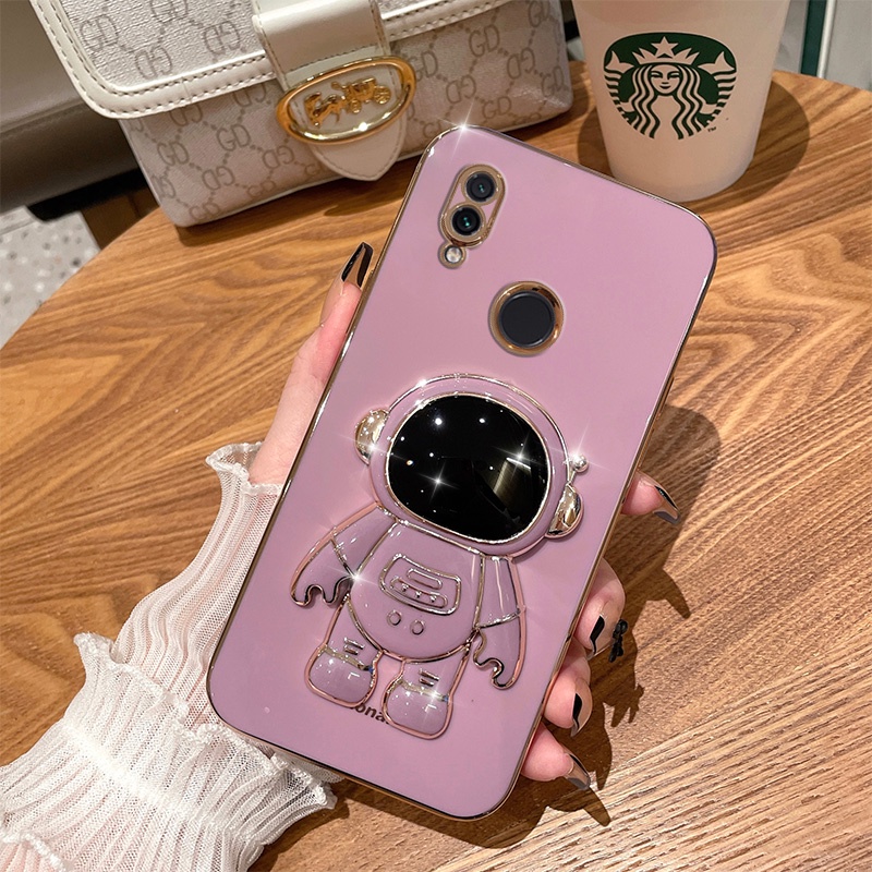 ốp lưng  redmi note 7 pro redmi 7 Ốp Điện Thoại Silicone Mềm Chống Sốc In Hình Phi Hành Gia Có Giá Đỡ Cho redmi note 7 pro / 7 / 7 / 7 viền vuông cute thường