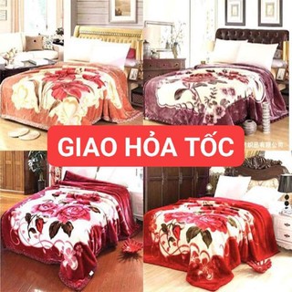 CHĂN LÔNG TUYẾT NHUNG 4KG MÙA ĐÔNG ĐẮP ĐẠI HÀN