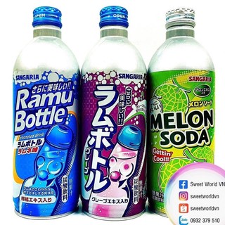 Soda trái cây Sangaria (500ml) - Nhật Bản