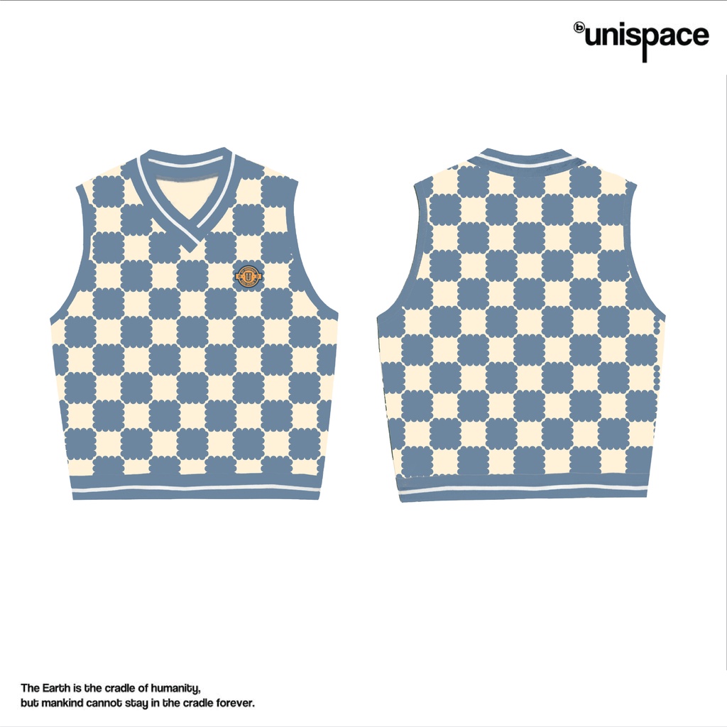 Áo local brand by unispace gile nỉ bông tanktop caro