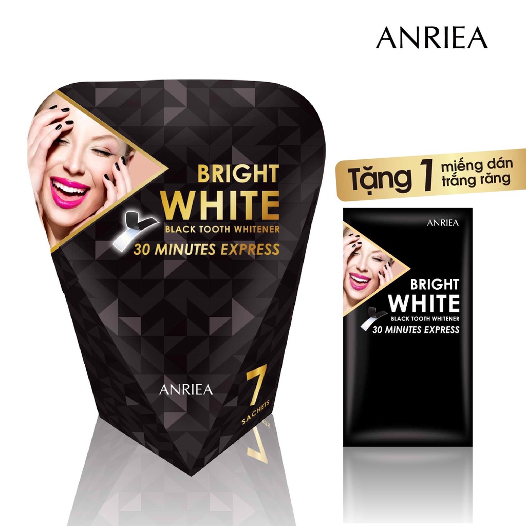 TẶNG 1 MIẾNG DÁN Hộp Miếng Dán Trắng Răng ( ANRIEA - ĐÀI LOAN)(Hộp 7 Miếng)