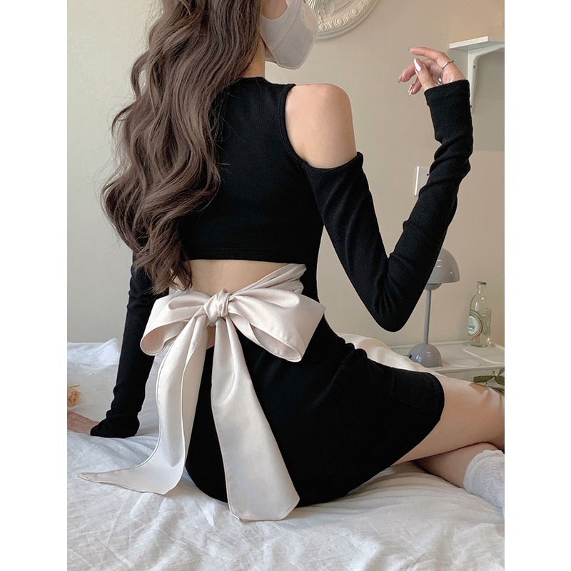 ZHELIHANGFEI Đầm Dáng Ôm Thời Trang Mùa Thu Quyến Rũ Dễ Phối Đồ Dành Cho Nữ