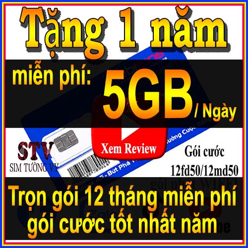 Sim 4g 1 năm mobifone 12fd50 /12mdt50, mdt250a trọn gói miễn phí 1 năm không nạp tiền. sử dụng trên toàn quốc