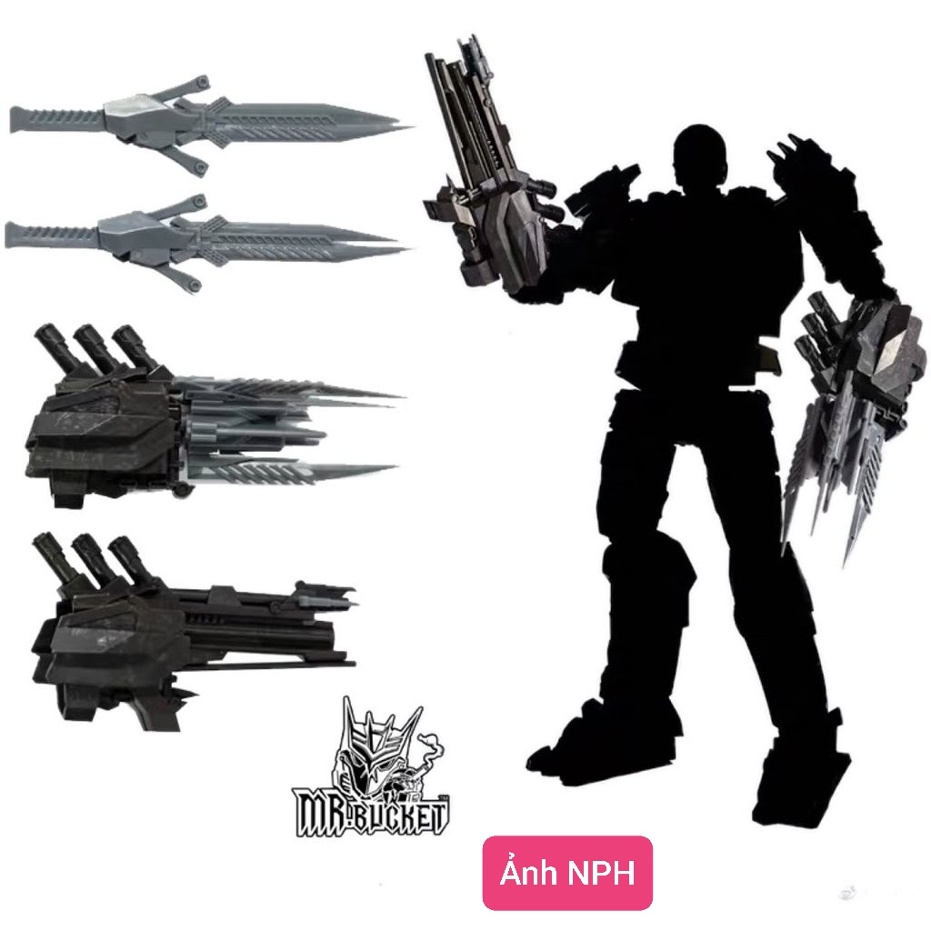 Mô Hình Transformer Lockdown VT-01 & Kit MR-02