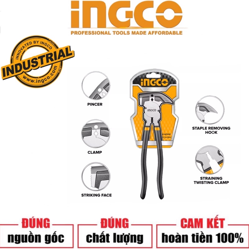 ĐỒ NGHỀ INGCO Kềm hàng rào 10"/250mm HFP2508 (Cam kết Chính Hãng 100%)