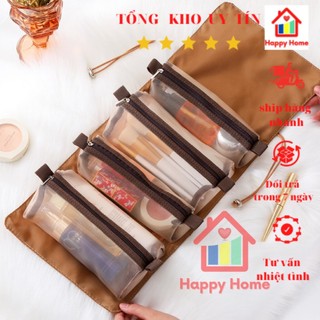 Túi đựng đồ trang điểm cá nhân, mỹ phẩm, túi đựng đồ trang điểm du lịch Happy Home