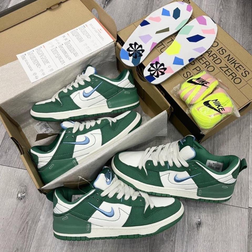 Giày Sneaker Sb Dunk Low Disrupt 2 Pale Ivory Black,Sb Dunk Low Kem Trắng Đen)Giày Sneaker SB duck xanh lá, SB dunk