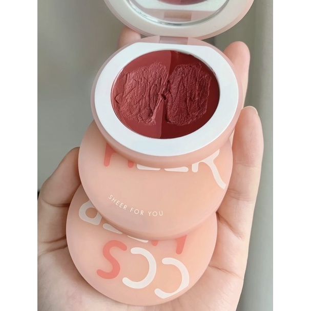 Son kem hũ Ccsheer 2 màu tặng kèm cọ tán son