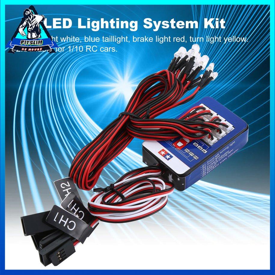 [Fit] Bộ 12 Đèn Led Phanh Tay Lái Mô Phỏng Flash Cho Xe Hơi 1/10 Rc [S/22]