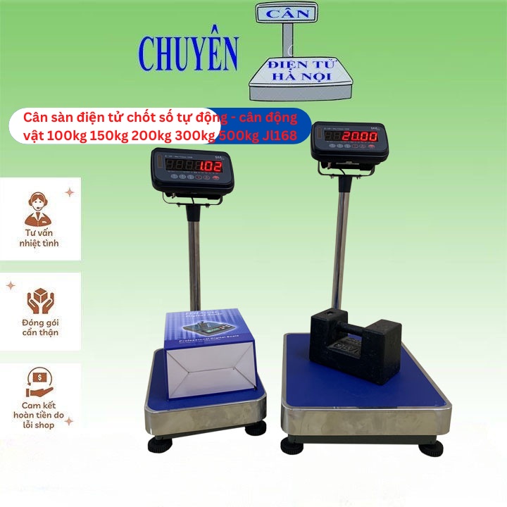 Cân điện tử chốt số tự động 100kg 150kg 200kg 300kg 500kg Jl168 (cân bàn điện tử, cân động vật) - CÂN ĐIỆN TỬ HÀ NỘI