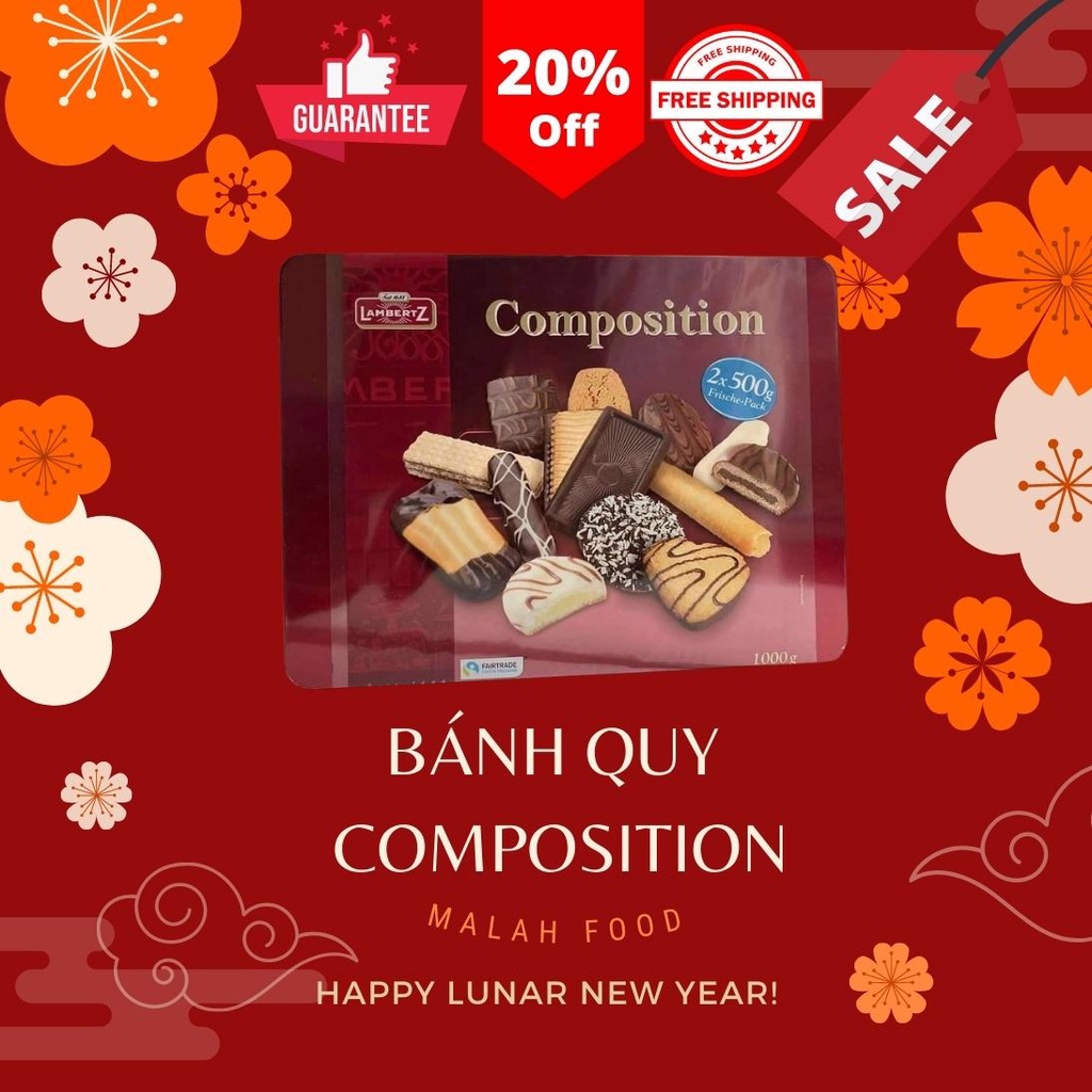[DATE T8/2022] Bánh Quy Đức Composition 1kg