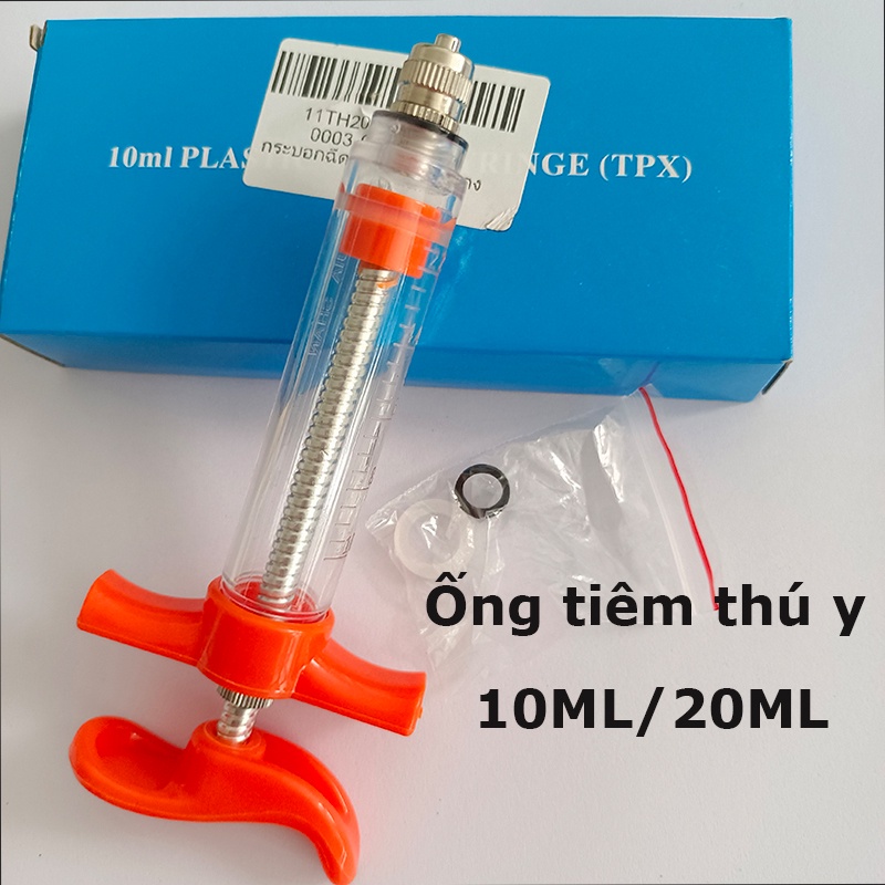 Rẻ🎉10ml/20ml Xilanh Meka cao cấp Xi lanh bơm thép nhựa tiêm dành trong chăn nuôi gia súc gia cầm